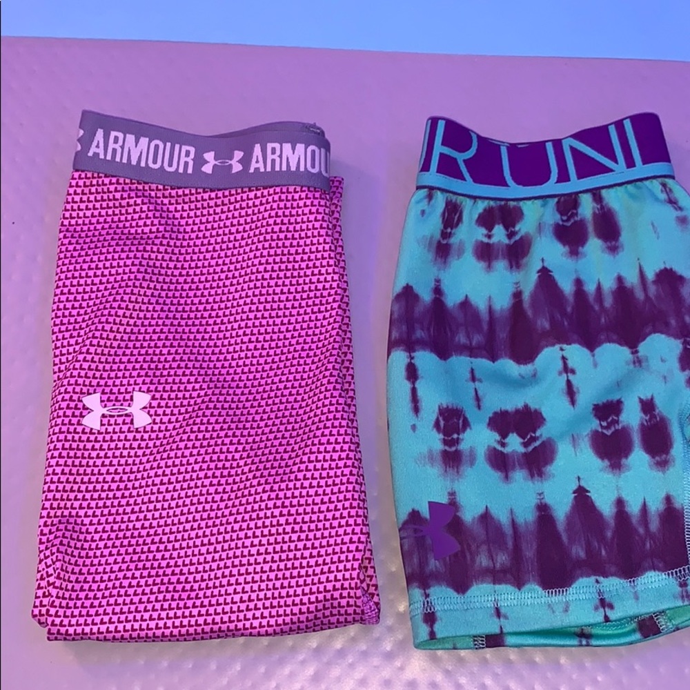 under armour shorts and legging set